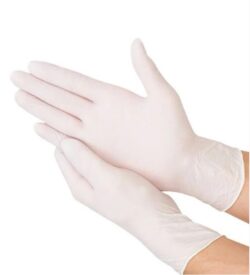 כפפות לטקס עם אבקה