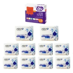 מבצע עשר חבילות תחתוני אריא ומארז מטליות מיקרופייבר לניקוי כללי