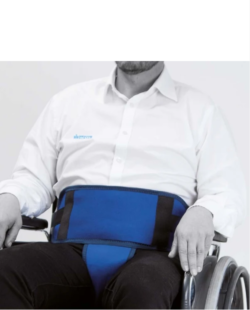 חגורה לכסא גלגלים עם תמיכה בין הרגליים - L